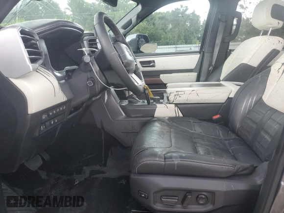 2022 Toyota Tundra Capstone Hybrid with VIN 5TFVC5DB7NX006902, listed as a Copart auction lot 66089944 with 56,131 mi miles and Salvage title. Bid and sale history available at DreamBid. Image 7.