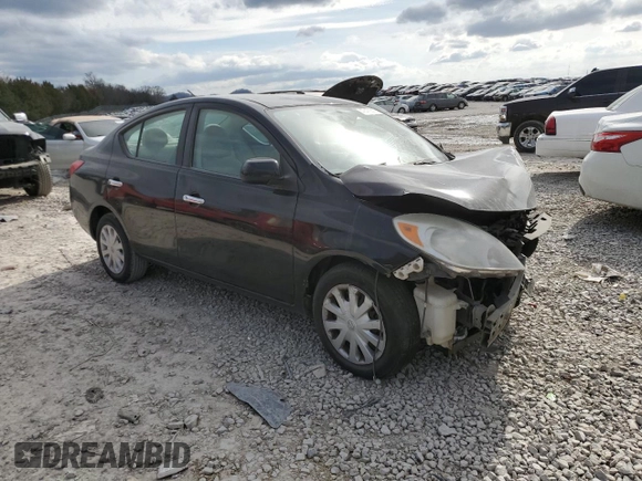2012 Nissan Versa S with VIN 3N1CN7AP8CL868924, listed as a Copart auction lot 47470015 with 168,465 mi miles and Salvage Title. Bid and sale history available at carsss.com. Image 4.