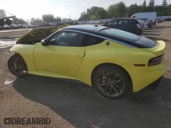 2023 Nissan Z Performance z VIN JN1BZ4BH8PM310184, wystawiony jako Copart lot #67059724 z przebiegiem 4 438 mil mil oraz Szkoda całkowita • Salvage title. Historia ofert i sprzedaży dostępna na DreamBid. Obrazek 2.
