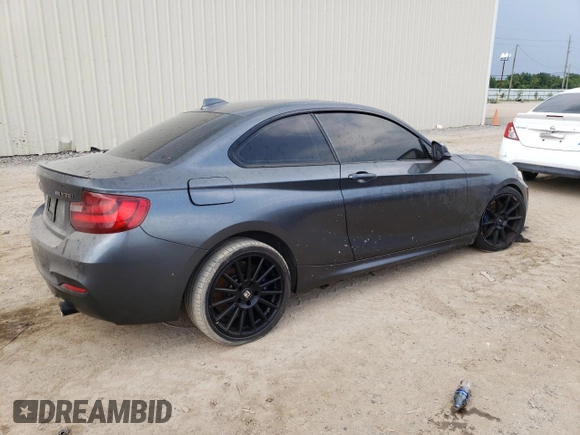 2015 BMW 2 Series M235i xDrive with VIN WBA1J9C59FVX98634, listed as a Copart auction lot 53407353 with 98,714 mi miles. Bid and sale history available at carsss.com. Image 3.