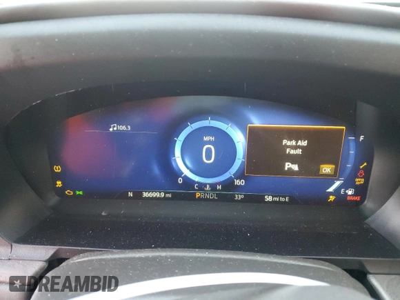 2023 Ford Explorer Platinum with VIN 1FM5K8HC9PGA51359, listed as a Copart auction lot 86424084 with 36,699 mi miles and Salvage title. Bid and sale history available at DreamBid. Image 9.