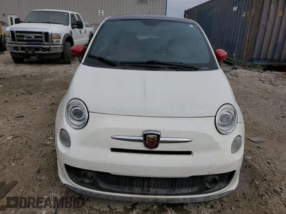 2013 FIAT 500 Abarth with VIN 3C3CFFFH4DT623100, listed as a Copart auction lot 56852725 with 109,387 mi miles and Non repairable. Bid and sale history available at DreamBid. Image 5.