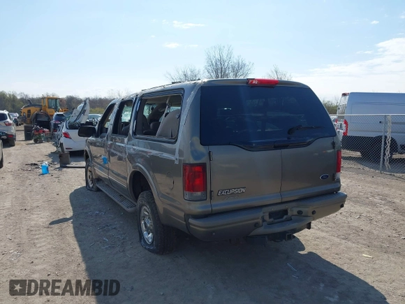 2004 Ford Excursion Limited with VIN 1FMNU43S44EA06760, listed as a IAAI auction lot 42096523 with 97,144 mi miles and . Bid and sale history available at DreamBid. Image 3.