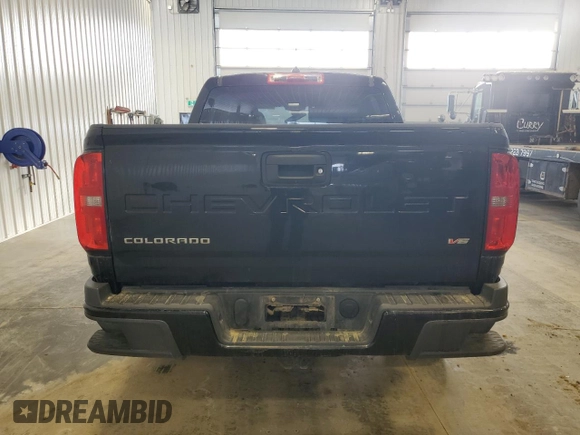 2022 Chevrolet Colorado 4WD LT with VIN 1GCGTCEN1N1276197, listed as a Copart auction lot 45855795 with 33,354 mi miles and Salvage title. Bid and sale history available at DreamBid. Image 6.