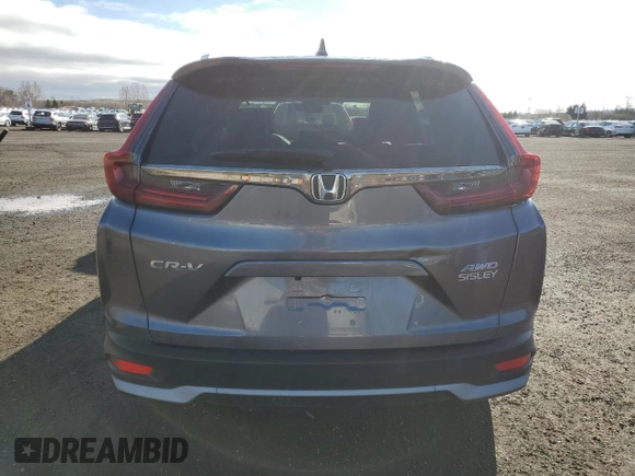 2022 Honda CR-V EX-L with VIN 2HKRW2H87NH226073, listed as a Copart auction lot 54881405 with 23,608 mi miles and Salvage title. Bid and sale history available at DreamBid. Image 6.