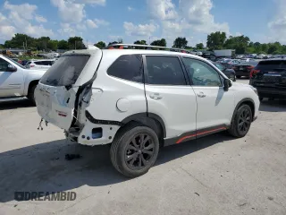 2021 Subaru Forester Special Sports with VIN JF2SKARC0MH572586, listed as a Copart auction lot 60307685 with 33,896 mi miles and Salvage title. Bid and sale history available at DreamBid. Image 3.