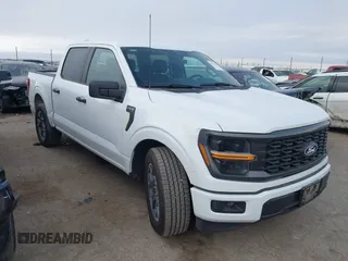 2024 Ford F-150 STX with VIN 1FTEW2K52RKE70430, listed as a IAAI auction lot 41623180 with 4,207 mi miles and . Bid and sale history available at carsss.com. Image 1.