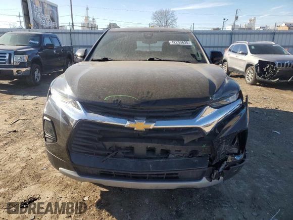 2021 Chevrolet Blazer LT with VIN 3GNKBCRS1MS565257, listed as a Copart auction lot 42253635 with 75,624 mi miles and Salvage title. Bid and sale history available at DreamBid. Image 5.