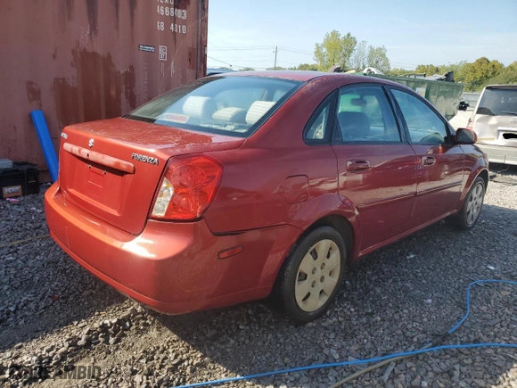 2006 Suzuki Forenza with VIN KL5JD56Z76K402080, listed as a Copart auction lot 72608244 with NaN miles and Salvage Title. Bid and sale history available at carsss.com. Image 3.