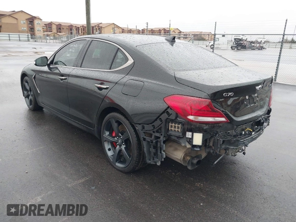2019 Genesis G70 Dynamic with VIN KMTG34LE2KU020333, listed as a IAAI auction lot 41570026 with 93,020 mi miles and . Bid and sale history available at DreamBid. Image 3.