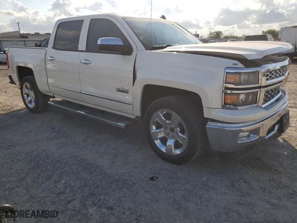 2014 Chevrolet Silverado 1500 LTZ with VIN 3GCPCSEC2EG409091, listed as a Copart auction lot 78541554 with 132650 miles and Salvage Title. Bid and sale history available at carsss.com. Image 4.