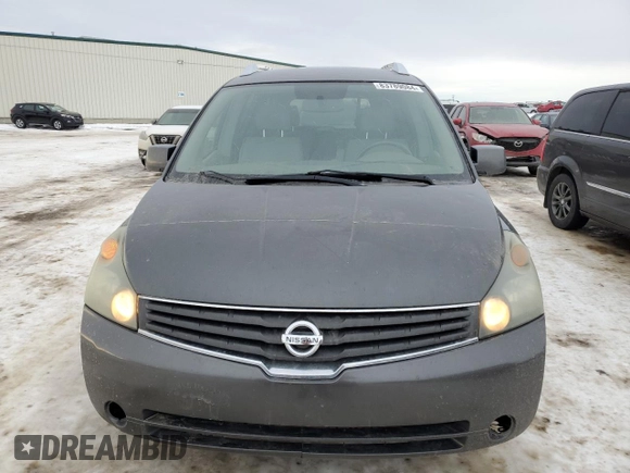 2007 Nissan Quest S with VIN 5N1BV28UX7N111516, listed as a Copart auction lot 83789084 with 369,266 mi miles and Clean Title. Bid and sale history available at carsss.com. Image 5.