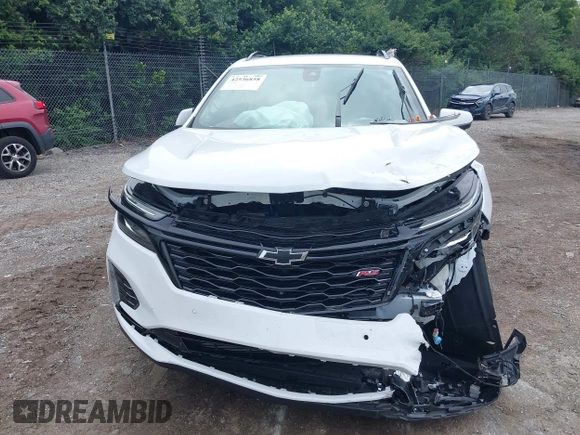 2024 Chevrolet Equinox RS with VIN 3GNAXMEG0RS221656, listed as a IAAI auction lot 42536858 with Not provided miles and . Bid and sale history available at DreamBid. Image 13.