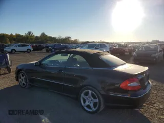 2009 Mercedes-Benz CLK 350 with VIN WDBTK56F09F263615, listed as a Copart auction lot 75877104 with 162,245 mi miles and Salvage Title. Bid and sale history available at DreamBid. Image 2.