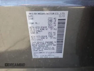 2015 Infiniti QX60 with VIN 5N1AL0MM3FC557643, listed as a Copart auction lot 52413595 with 120,136 mi miles and Salvage title. Bid and sale history available at DreamBid. Image 13.