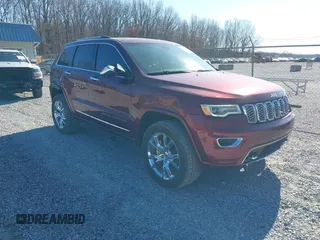 2017 Jeep Grand Cherokee Overland with VIN 1C4RJFCG8HC608729, listed as a IAAI auction lot 41401531 with 163,833 mi miles. Bid and sale history available at carsss.com. Image 1.