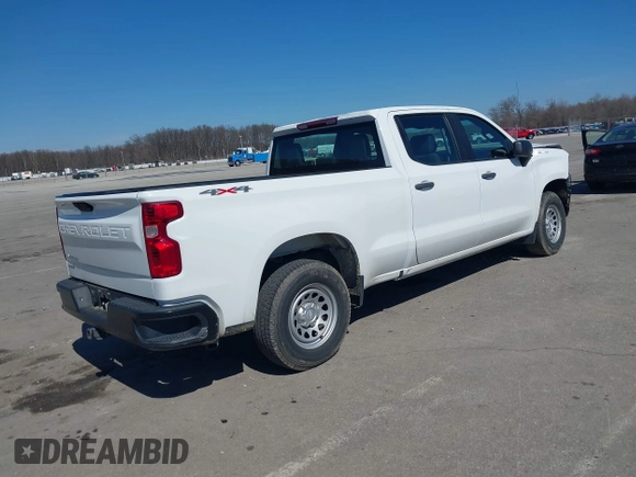 2021 Chevrolet Silverado 1500 Work Truck with VIN 1GCUYAEF3MZ383754, listed as a IAAI auction lot 41802515 with 95,235 mi miles and . Bid and sale history available at DreamBid. Image 4.