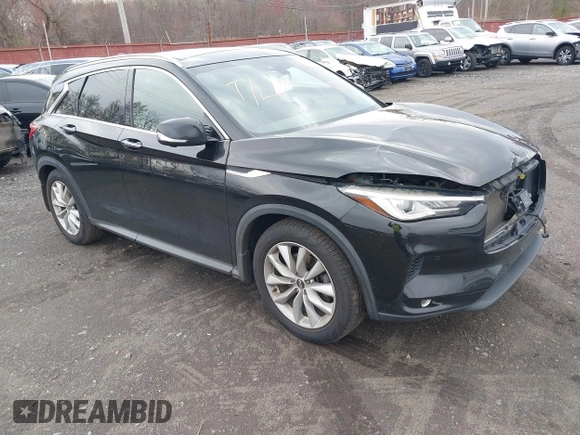 2019 Infiniti QX50 Essential with VIN 3PCAJ5M38KF116554, listed as a IAAI auction lot 42008032 with 60,988 mi miles and . Bid and sale history available at DreamBid. Image 1.