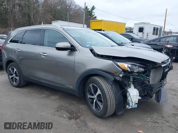 2018 Kia Sorento EX with VIN 5XYPHDA51JG417387, listed as a IAAI auction lot 42045993 with 46,492 mi miles and . Bid and sale history available at DreamBid. Image 1.