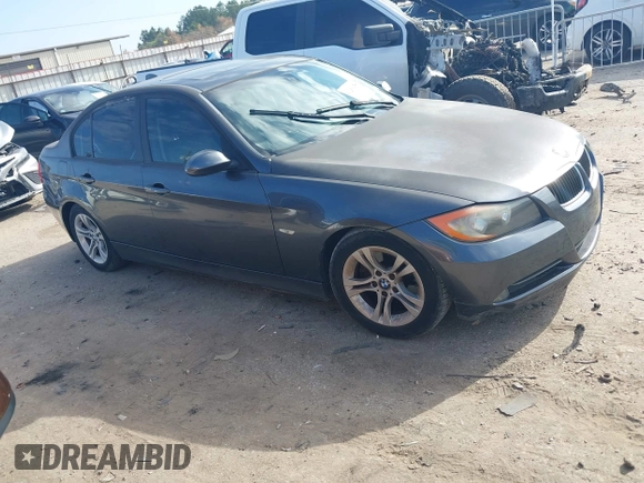 2008 BMW 3 Series 328i with VIN WBAVA37558NL48006, listed as a IAAI auction lot 41255475 with 95,038 mi miles. Bid and sale history available at carsss.com. Image 13.