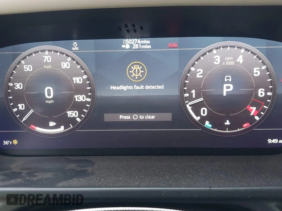 2020 Land Rover Defender HSE z VIN SALE97EU6L2016219, wystawiony jako IAAI lot #41544860 z przebiegiem 50 274 mil mil oraz . Historia ofert i sprzedaży dostępna na DreamBid. Obrazek 7.