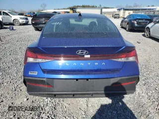 2024 Hyundai Elantra SEL with VIN KMHLM4DG8RU754281, listed as a Copart auction lot 46907355 with 10,743 mi miles and Salvage Title. Bid and sale history available at carsss.com. Image 6.