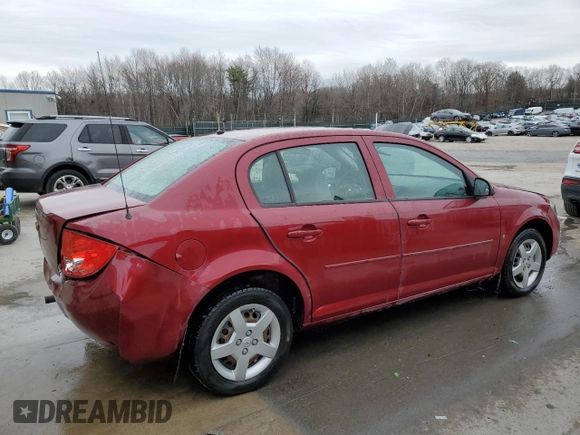 2008 Chevrolet Cobalt LT with VIN 1G1AL58F387150424, listed as a Copart auction lot 51049905 with 75,055 mi miles and Salvage Title. Bid and sale history available at DreamBid. Image 3.
