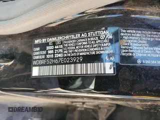 2007 Mercedes-Benz C 230 Sport with VIN WDBRF52H67E023929, listed as a Copart auction lot 61785605 with 160,042 mi miles and Clean title. Bid and sale history available at DreamBid. Image 12.