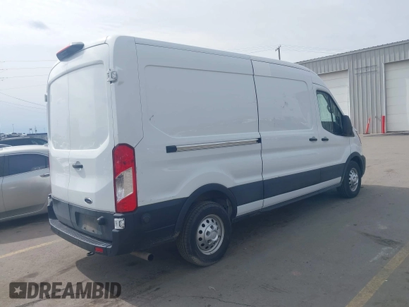 2020 Ford Transit Cargo with VIN 1FTBR2CG1LKB43034, listed as a IAAI auction lot 41668193 with 56,827 mi miles and . Bid and sale history available at DreamBid. Image 4.