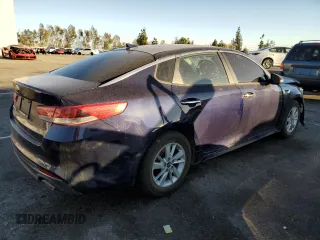 2018 Kia Optima LX with VIN 5XXGT4L32JG191567, listed as a Copart auction lot 88325355 with 105,360 mi miles and Clean Title. Bid and sale history available at carsss.com. Image 3.
