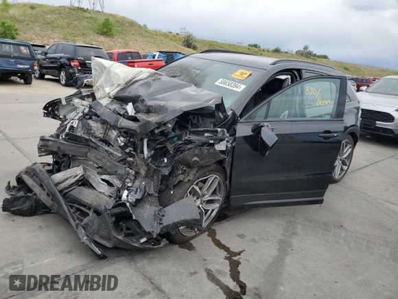 2023 Cadillac XT4 AWD Sport with VIN 1GYFZFR43PF105500, listed as a Copart auction lot 58658394 with 0 mi miles and Salvage Title. Bid and sale history available at carsss.com. Image 1.