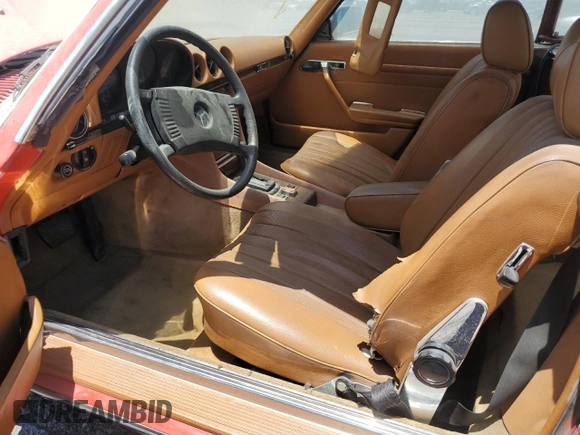 1979 Mercedes-Benz SL with VIN 10704412052399, listed as a Copart auction lot 63044135 with 162,284 mi miles and Salvage title. Bid and sale history available at DreamBid. Image 7.