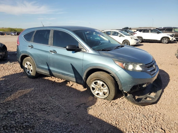 2013 Honda CR-V LX with VIN 5J6RM4H3XDL076230, listed as a Copart auction lot 52637315 with 124,524 mi miles and Salvage Title. Bid and sale history available at carsss.com. Image 4.