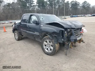 2013 GMC Sierra 1500 SLT with VIN 3GTP2WE23DG137361, listed as a Copart auction lot 45610615 with 0 mi miles and Salvage Title. Bid and sale history available at carsss.com. Image 4.