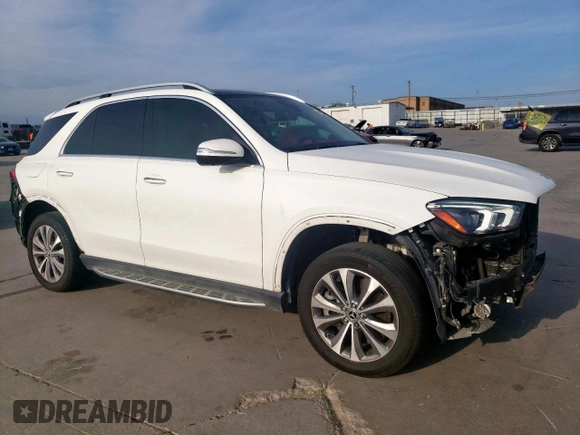 2023 Mercedes-Benz GLE 450 with VIN 4JGFB5KB5PA863344, listed as a Copart auction lot 49976145 with 57,077 mi miles and Salvage title. Bid and sale history available at DreamBid. Image 4.