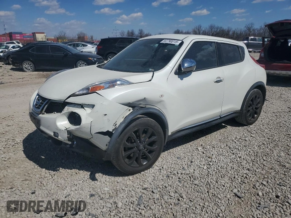 2013 Nissan Juke SL with VIN JN8AF5MV5DT217011, listed as a Copart auction lot 50790015 with 122,265 mi miles and Salvage Title. Bid and sale history available at carsss.com. Image 1.