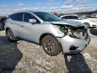 2017 Nissan Murano Platinum with VIN 5N1AZ2MH3HN164861, listed as a Copart auction lot 81798224 with 127,230 mi miles and Salvage Title. Bid and sale history available at carsss.com. Image 4.