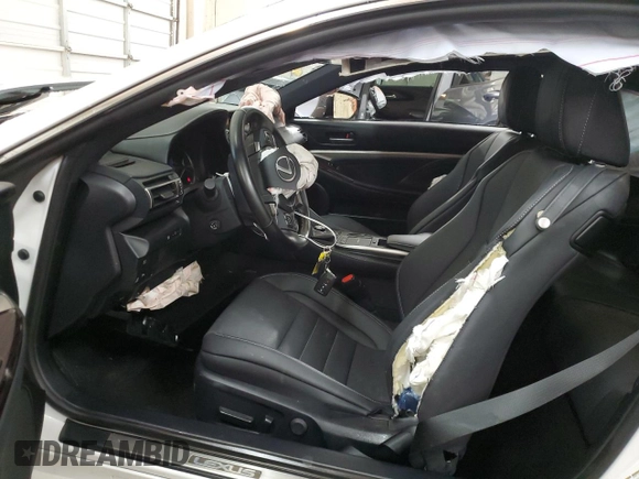 2022 Lexus RC 350 with VIN JTHDZ5BC0N5025338, listed as a Copart auction lot 51649594 with 22,881 mi miles and Salvage title. Bid and sale history available at DreamBid. Image 7.