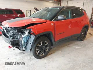 2018 Jeep Compass Trailhawk with VIN 3C4NJDDB4JT169366, listed as a IAAI auction lot 42389456 with 128,980 mi miles and . Bid and sale history available at DreamBid. Image 17.