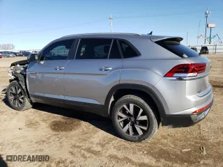 2021 Volkswagen Atlas Cross Sport 2.0T SE with VIN 1V2LC2CA4MC215808, listed as a Copart auction lot 81075644 with 101,383 mi miles and Salvage Title. Bid and sale history available at carsss.com. Image 2.