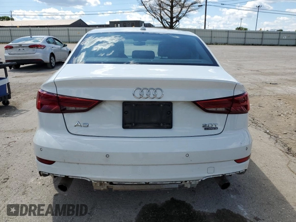 2017 Audi A3 Premium Plus with VIN WAUJ8GFF7H1006110, listed as a Copart auction lot 57037504 with 176,660 mi miles and Salvage Title. Bid and sale history available at DreamBid. Image 6.