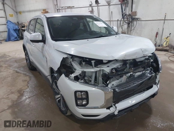 2022 Mitsubishi Outlander Sport ES with VIN JA4ARUAU6NU017446, listed as a IAAI auction lot 41711393 with 42,940 mi miles. Bid and sale history available at carsss.com. Image 17.