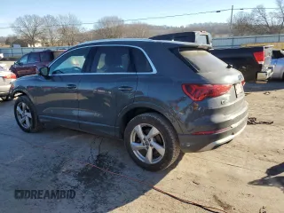 2019 Audi Q3 Premium Plus with VIN WA1BECF31K1082079, listed as a Copart auction lot 80777073 with 51,655 mi miles and Salvage Title. Bid and sale history available at carsss.com. Image 2.