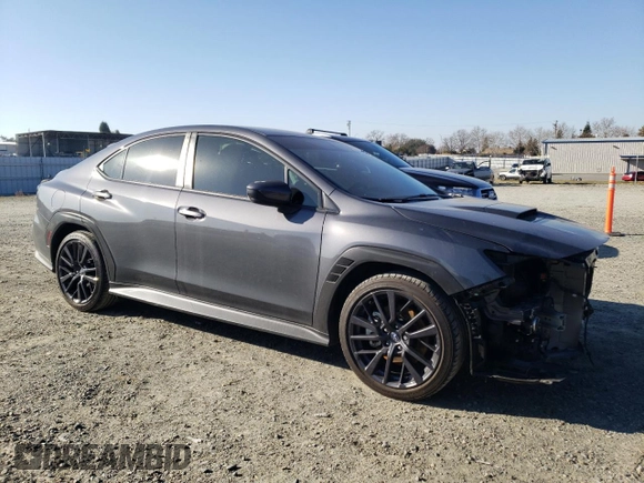 2023 Subaru WRX Premium with VIN JF1VBAF6XP9822947, listed as a Copart auction lot 89000695 with 22,797 mi miles and Salvage Title. Bid and sale history available at carsss.com. Image 4.