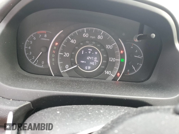 2015 Honda CR-V EX-L with VIN 2HKRM4H73FH604142, listed as a Copart auction lot 46516165 with 124,719 mi miles and Salvage Title. Bid and sale history available at carsss.com. Image 9.