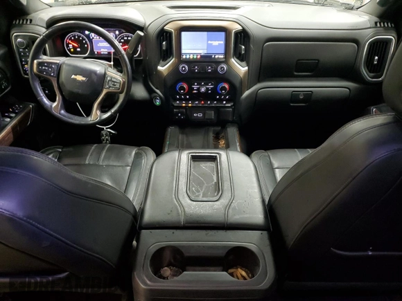 2019 Chevrolet Silverado 1500 High Country with VIN 1GCUYHED0KZ377463, listed as a Copart auction lot 83094554 with 162,921 mi miles and Salvage Title. Bid and sale history available at carsss.com. Image 8.