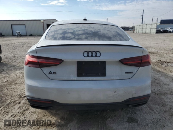 2023 Audi A5 Sportback S line Premium Plus with VIN WAUFACF59PA024715, listed as a Copart auction lot 82705183 with 0 mi miles. Bid and sale history available at carsss.com. Image 6.