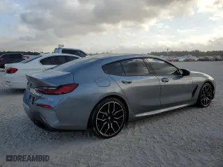 2023 BMW 8 Series M850i with VIN WBAGV8C02PCL20503, listed as a Copart auction lot 53725695 with 0 mi miles and Salvage Title. Bid and sale history available at carsss.com. Image 3.