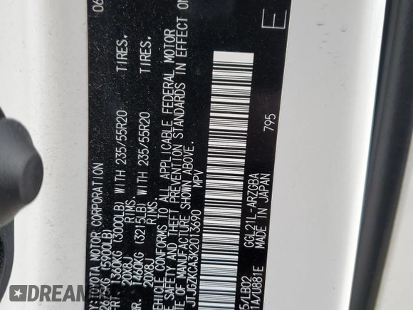 2019 Lexus RX 350L Premium z VIN JTJGZKCA3K2013690, wystawiony jako Copart lot #87411394 z przebiegiem 97 430 mil mil oraz Szkoda całkowita • Salvage title. Historia ofert i sprzedaży dostępna na DreamBid. Obrazek 12.