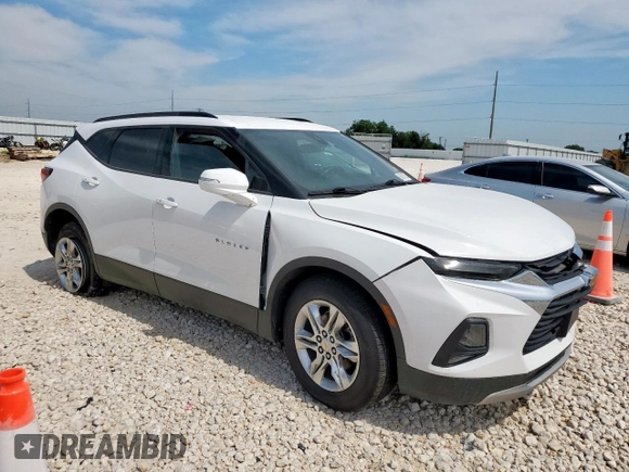 2021 Chevrolet Blazer LT with VIN 3GNKBCRS2MS535720, listed as a Copart auction lot 56637165 with 79,307 mi miles and Salvage title. Bid and sale history available at DreamBid. Image 4.